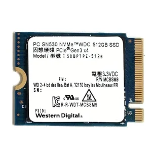 western digital pc sn530 512gb m.2 nvme internal solid state drive – pre owned